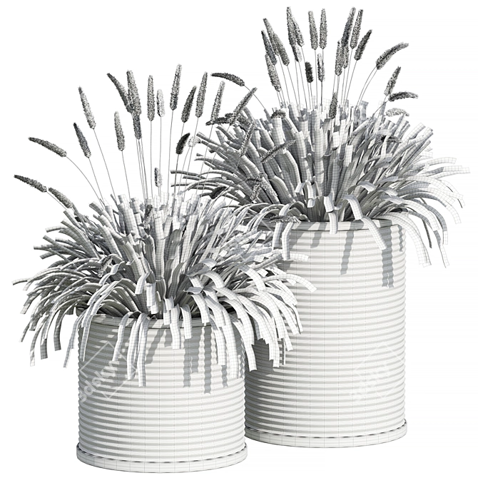 Designer Outdoor Plant 6 3D model image 3