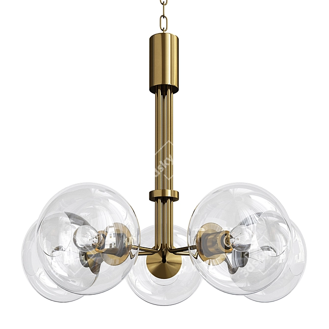 Modern Millimeter Mitzi Chandelier 3D model image 1