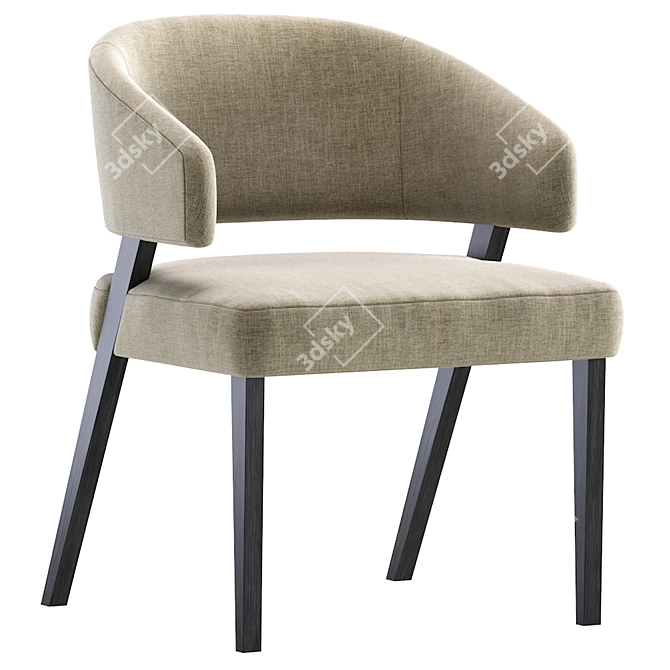 Modern Chic Chair by Cazarina 3D model image 6