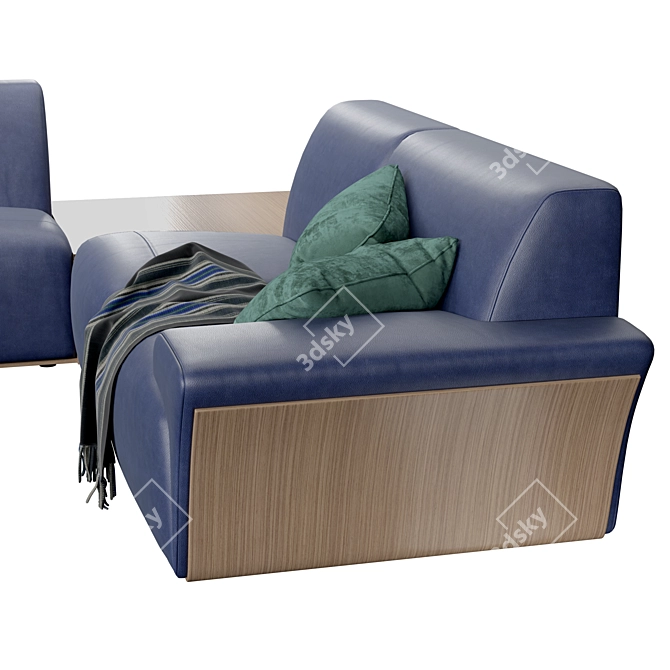 Blossoming Comfort Sofa: Fiordiloto Collection 3D model image 2