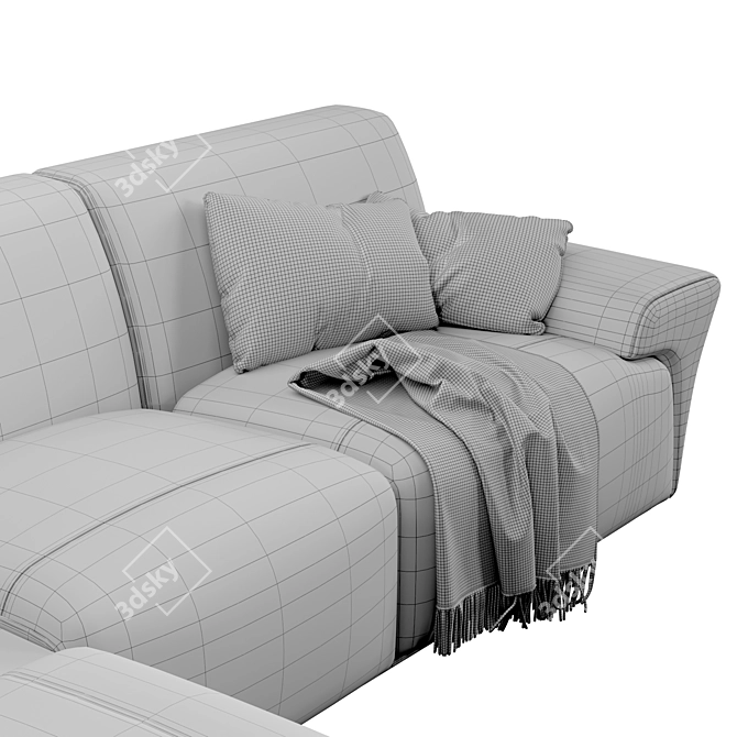 Blossoming Comfort Sofa: Fiordiloto Collection 3D model image 7