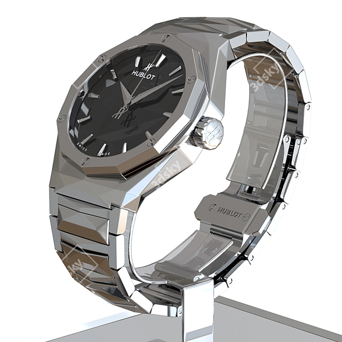 Luxury Hublot Titanium Bracelet Model 3D model image 3