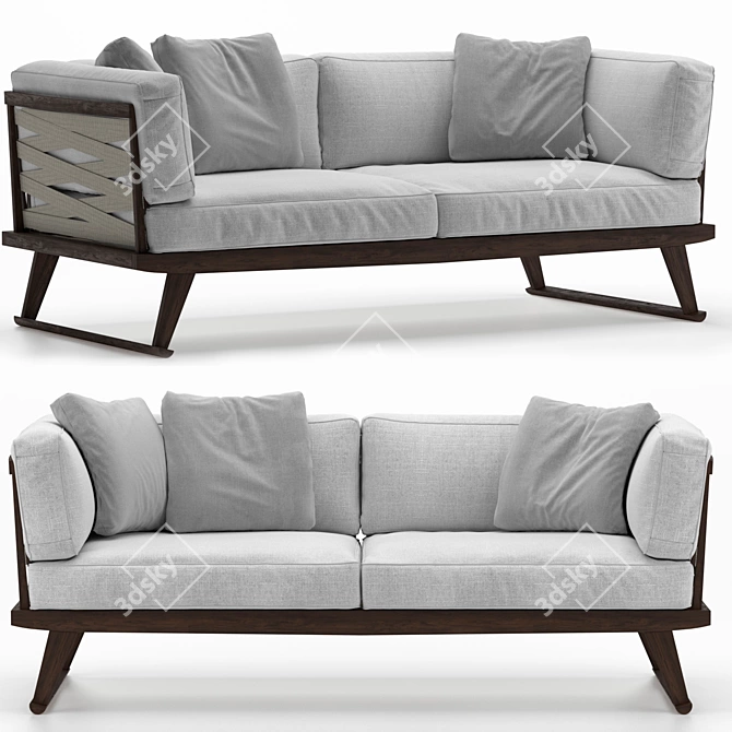 Gio Sofa by Antonio Citterio 3D model image 1