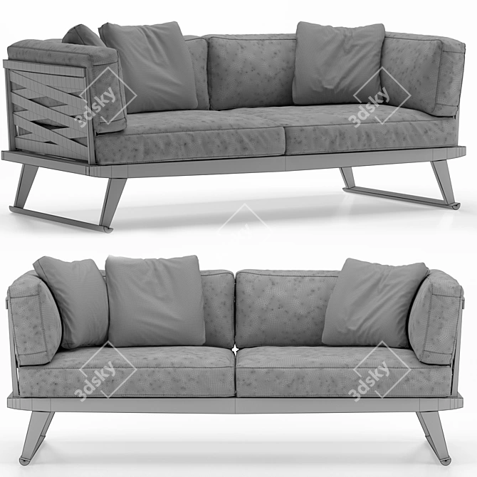 Gio Sofa by Antonio Citterio 3D model image 2