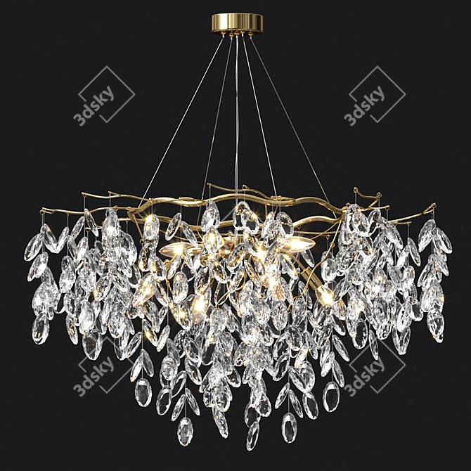 Elegant Sofia Jasna Chandelier 3D model image 1