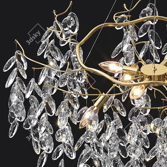 Elegant Sofia Jasna Chandelier 3D model image 2