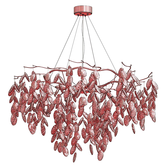 Elegant Sofia Jasna Chandelier 3D model image 4