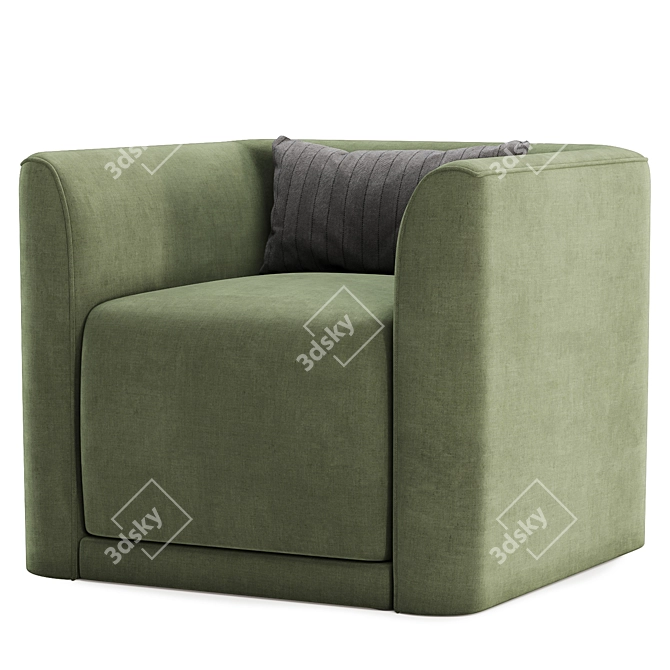 Whirlaway Swivel Accent Chair 3D model image 4