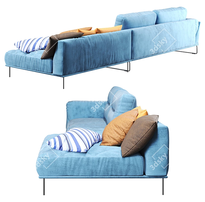 Modern Habia Corner Sofa design 3D model image 2