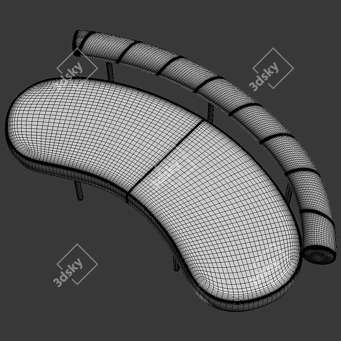 Flexform MAX Sofa 3D Design 3D model image 5