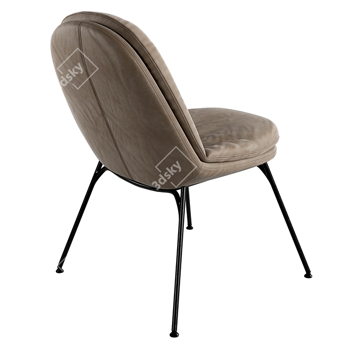 Elegant Curtis Designer Chair 3D model image 5