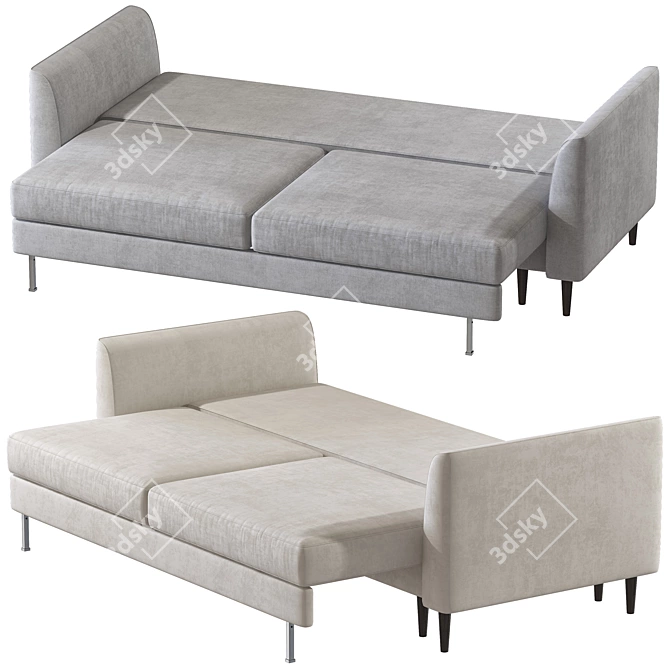 Modern Luxury Sofa Bed Design 3D model image 4