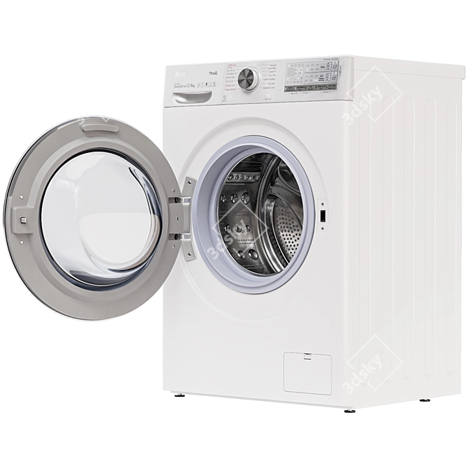 LG TW4V9RD9E Washing Machine 3D model image 4