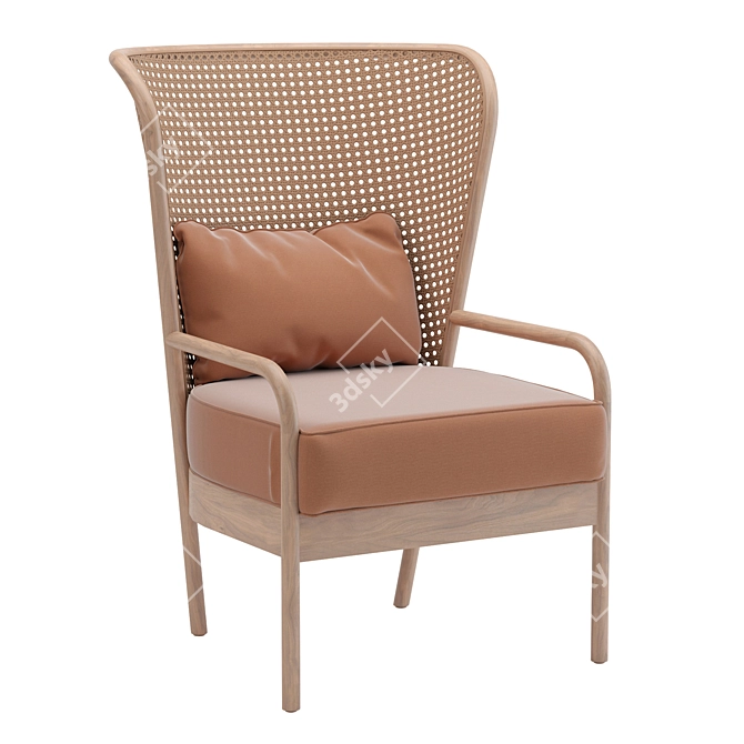 ModRattan V-Ray Armchair 3D model image 1