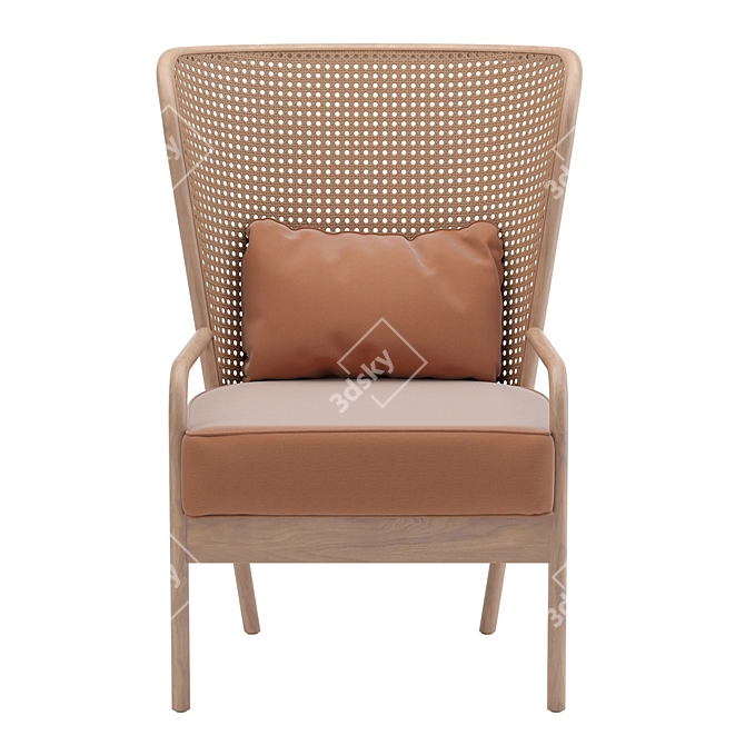 ModRattan V-Ray Armchair 3D model image 2
