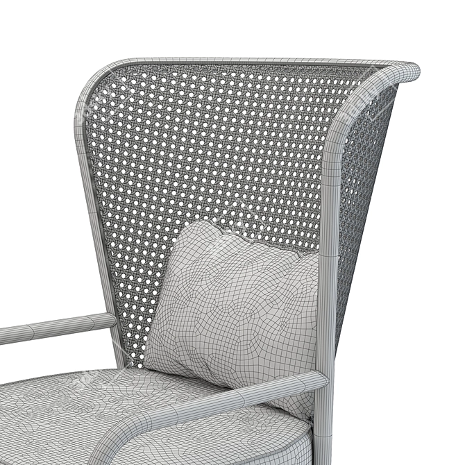 ModRattan V-Ray Armchair 3D model image 6