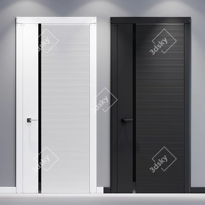 Modern Door Flexo Design Solution 3D model image 1