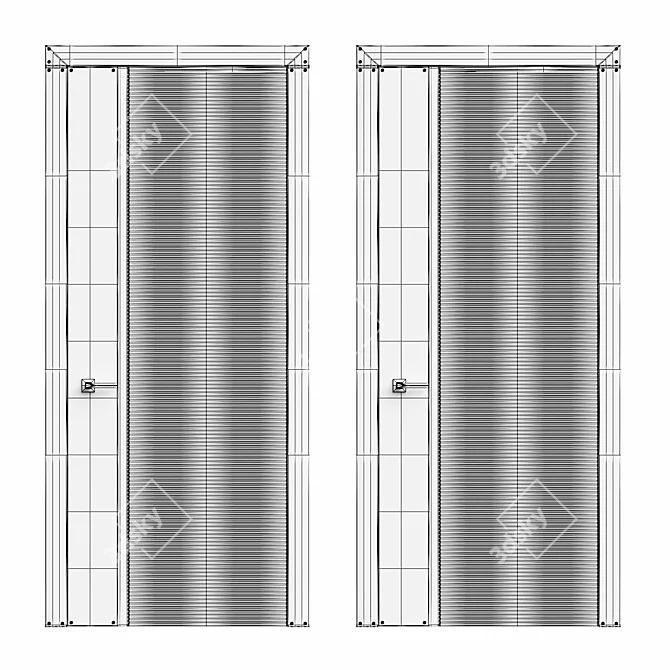 Modern Door Flexo Design Solution 3D model image 4