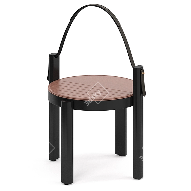 Contemporary Melange Stool Table 3D model image 2