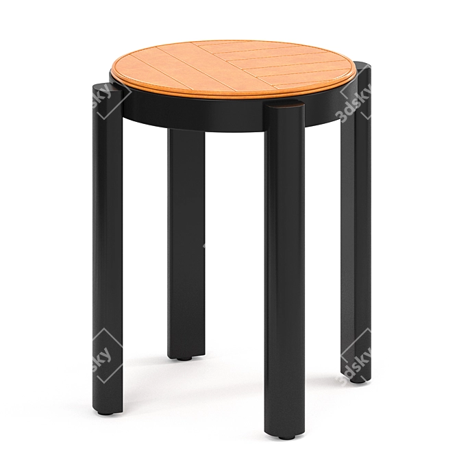 Contemporary Melange Stool Table 3D model image 3
