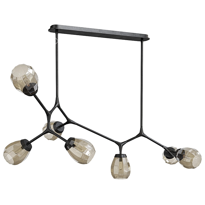 Sleek Arteriors Chandelier Design 3D model image 1