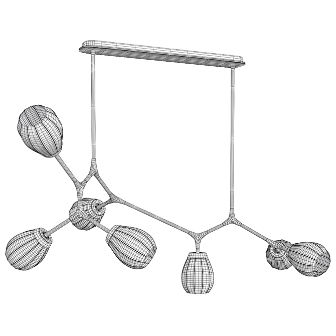 Sleek Arteriors Chandelier Design 3D model image 2