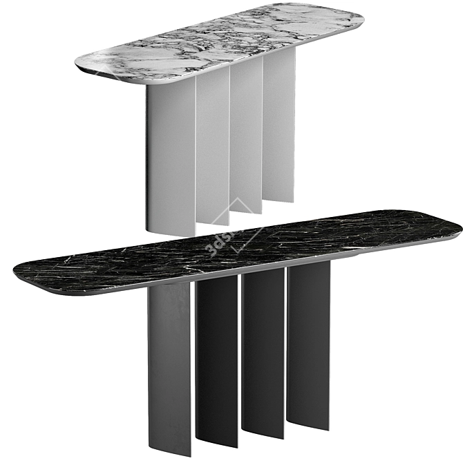 Geometric Console Bonaldo 3D model image 1