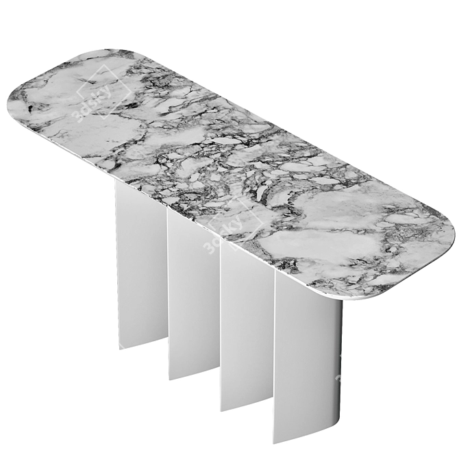 Geometric Console Bonaldo 3D model image 2