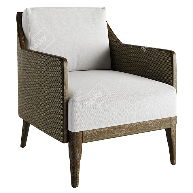 Avalon Modern Lounge Chair Model 3D model image 1