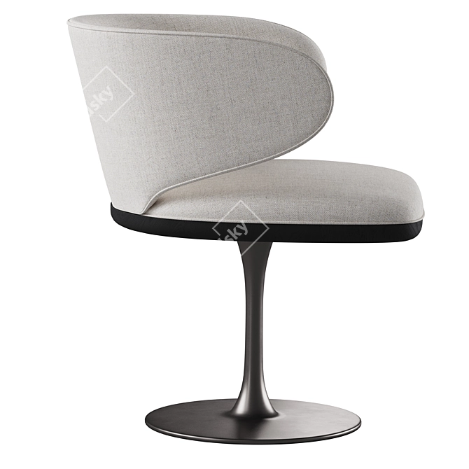 Modern Chic Petra B Chair 3D model image 2