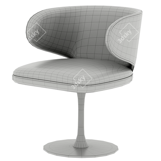 Modern Chic Petra B Chair 3D model image 5