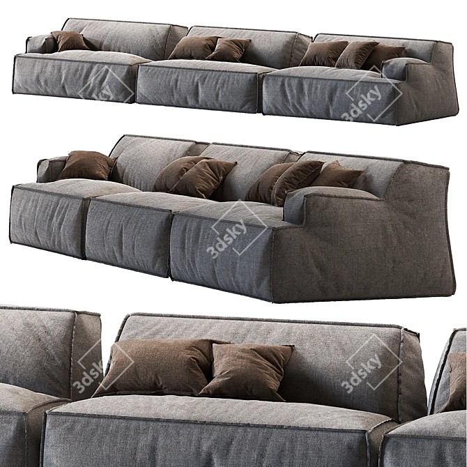 Luxury Baxter Damasco Sofa 2013 3D model image 1