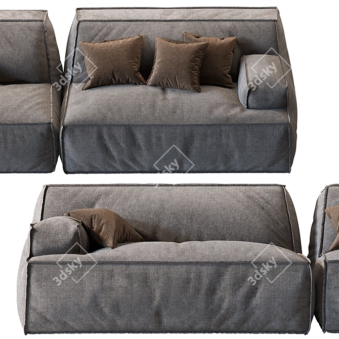 Luxury Baxter Damasco Sofa 2013 3D model image 4