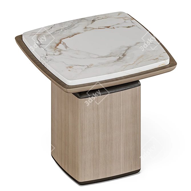 NAGANO Side Table with Vray/Crorna 3D model image 2