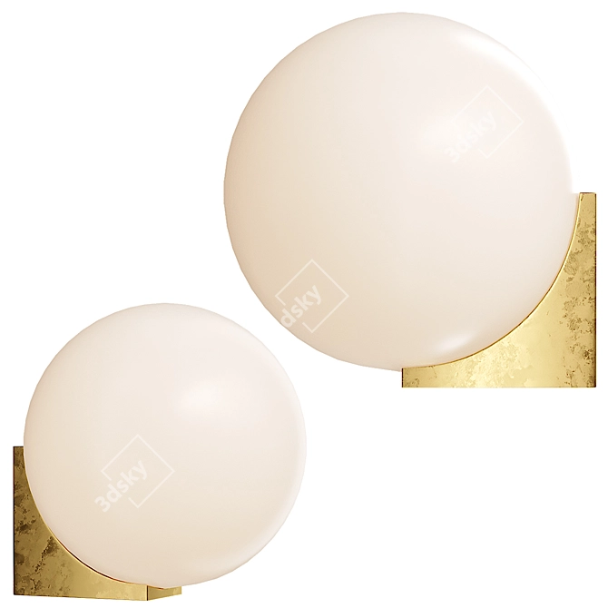 Modern Wall Light Design Polly 3D model image 2