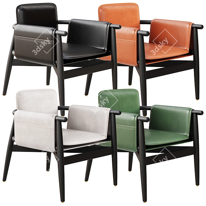 Elegant TERESINA KUOIO Armchair Design 3D model image 2