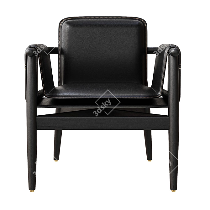 Elegant TERESINA KUOIO Armchair Design 3D model image 3