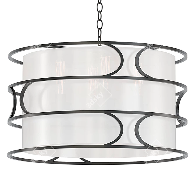 Elegant Reedley Chandelier 3D model image 1