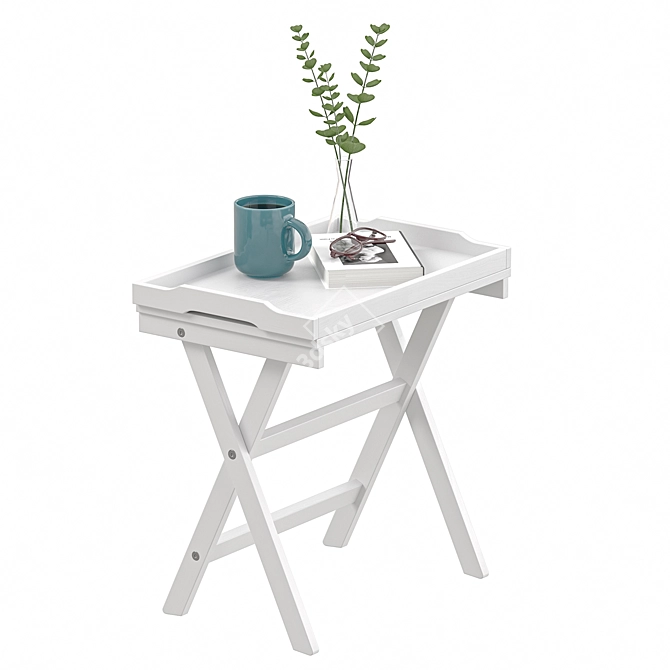 Foldable Tray Table Stand IKEA 3D model image 2
