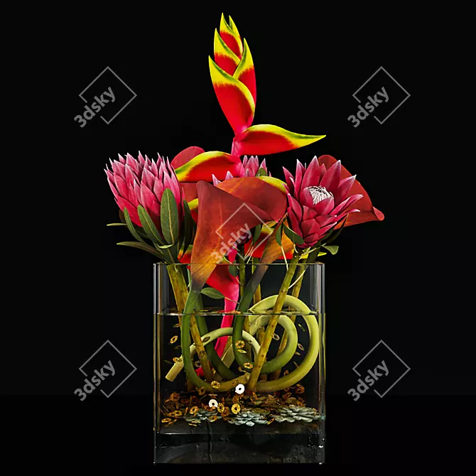 Lush Green Plant 3D Model 3D model image 1