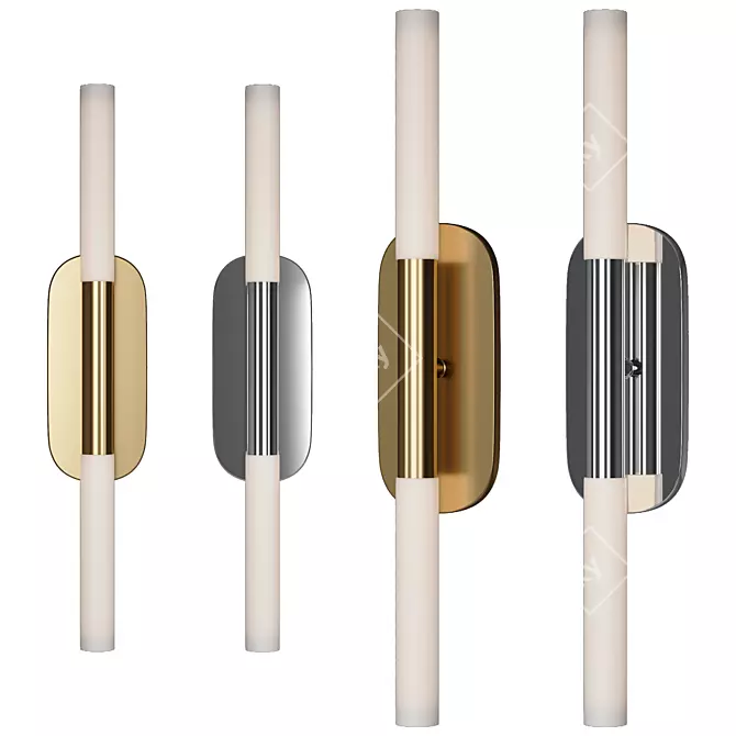 Sophisticated Wall Sconce Rousseau Medium 3D model image 1