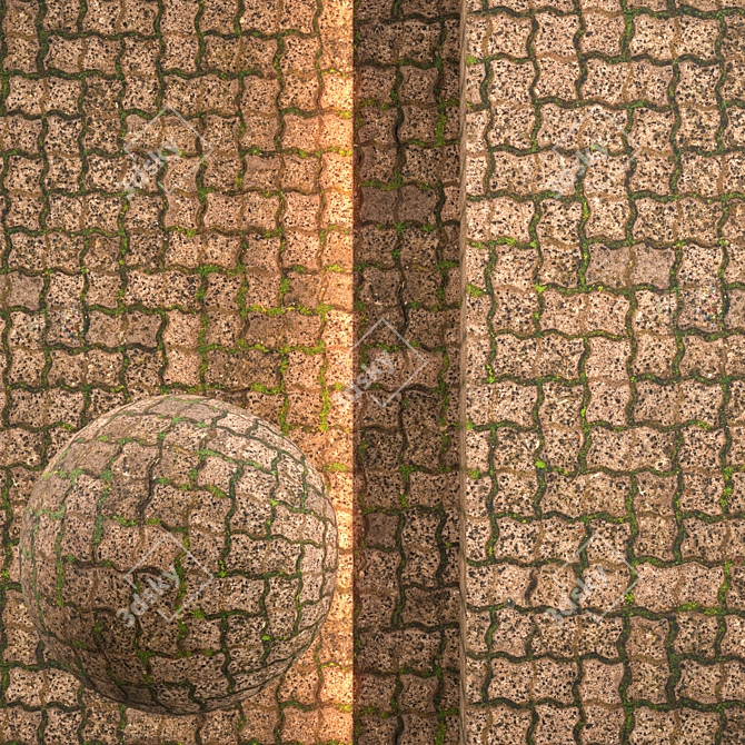  Seamless Pavement Texture Set 3D model image 1