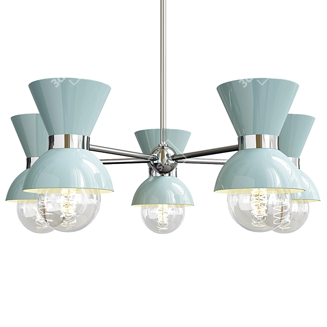 Elegant Mitzi Gillian Chandelier 3D model image 1