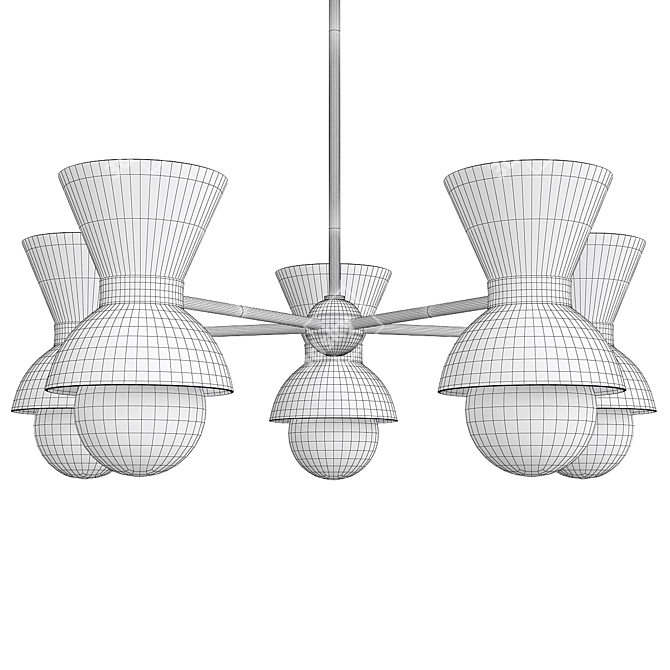 Elegant Mitzi Gillian Chandelier 3D model image 2