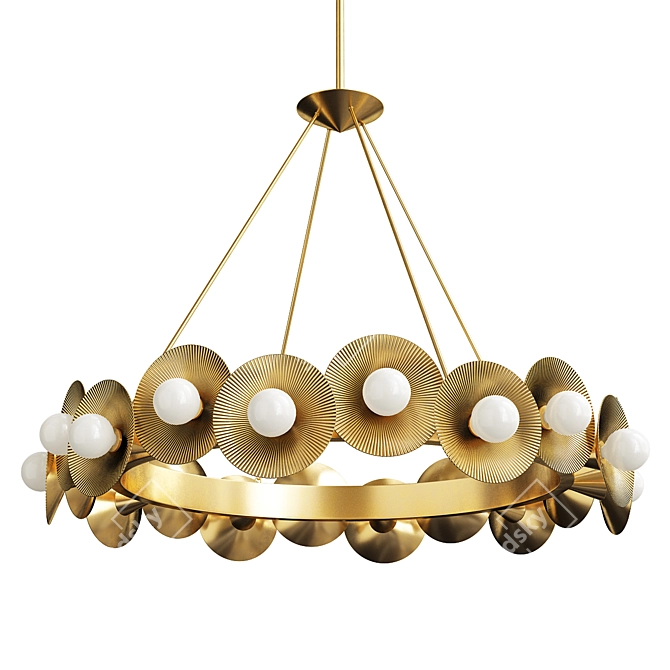 Emerald 3D Chandelier Model 2013 3D model image 1