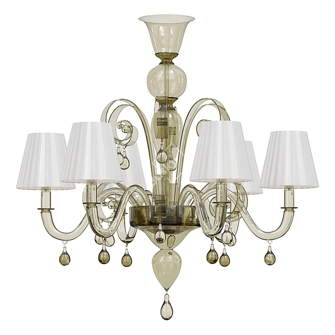 Parisian Elegance Chandelier 3D model image 1