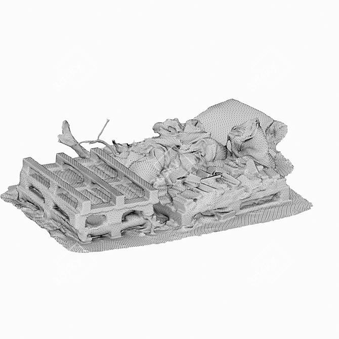 Construction Debris Collection Kit 3D model image 3