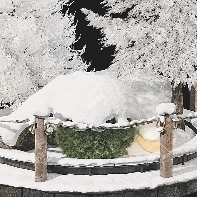 Winter Wonderland Plant Set 3D model image 2