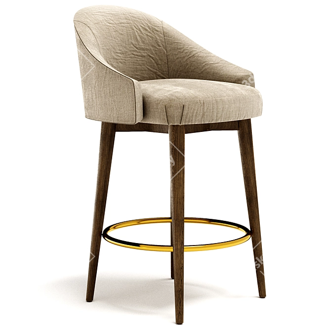 Chic & Elegant Marilyn Stool 3D model image 1