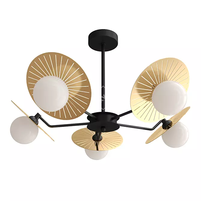 Sunflower Chandelier 70cm Diameter 3D model image 1